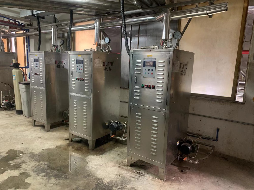 熟食制品3臺108kw電加熱蒸汽發生器